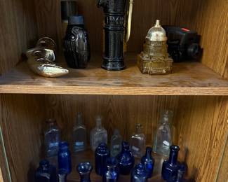 Collection of Avon Decorative Glass Bottles and Decanters