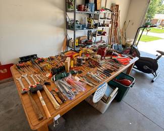 Assorted Hand Tools and Hardware