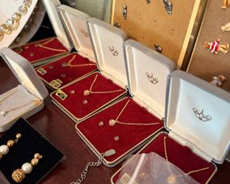 Talbots Necklace and Earring Set with Rhinestones