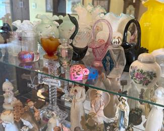 Assorted Decorative Glass and Figurine Collection