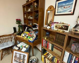 Collection of Books and Decorative Items