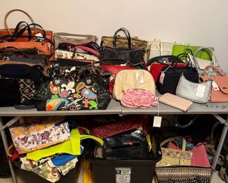 Assorted Women's Handbags including Vera Bradley and Michael Kors