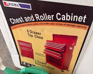 Excel 8-Drawer Tool Chest and Roller Cabinet Combo