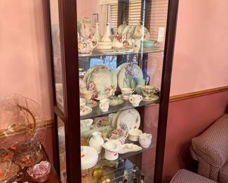 Assorted Vintage Porcelain Tea Sets, Plates, and Milk Glass Collection