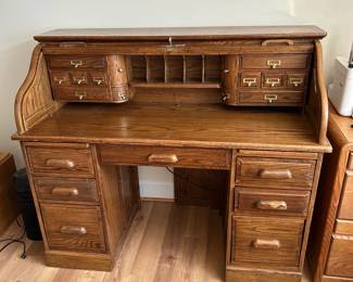 Vintage Roll Top Desk