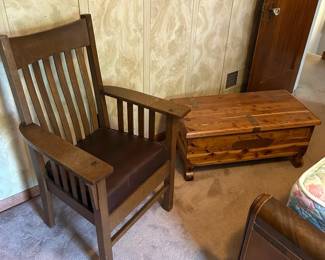 Vintage Chair  Chest