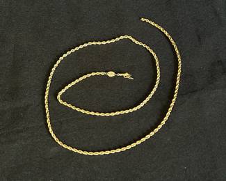 Silk Rope Chain Necklace