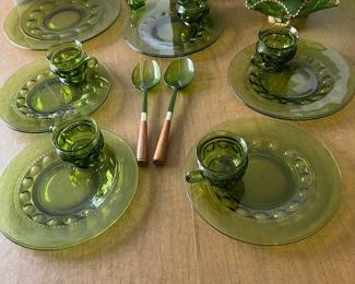 Green Colorado Glass And Indiana Glass