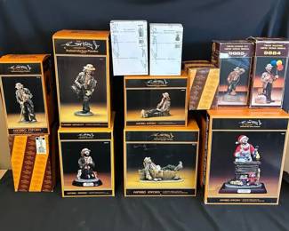 Vintage Emmett Kelly Clown Statues Lot