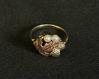 Gold Tone Marked Ring