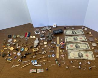 Money, Silver, Cufflinks And More