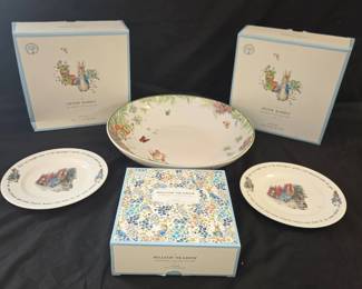 Wedgewood  Pottery Barn  Peter Rabbit Dishes