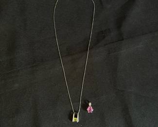 14k White Gold Necklace  Pendants