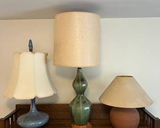 MCM Style Ceramic Lamp Lot