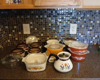 Pyrex Corningware Teapot Baking Dishes