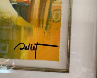 #175 signed cruise painting of lady Sellet $75.00