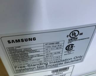 #181 Samsung 18 cu stainless steel freezer to with icemaker  RT18m621138g	 $500.00 			