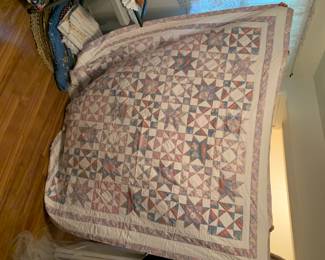 #56 star quilt 84x82 $75.00