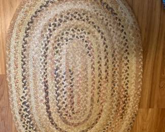 #72 rag rug oval $35.00