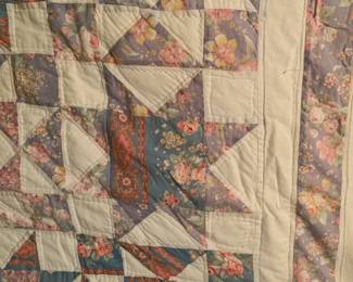 #56 star quilt 84x82 $75.00