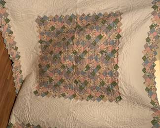 #65 jc pennys vintage quilt 92x90 $65.00