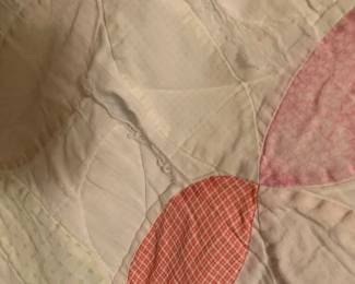 #58 scrappy quilt 80x64 as is $20.00