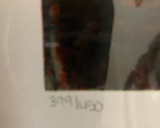 #177 signed print of couple 399/1450 $75.00