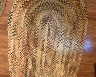 #71 rag rug oval 29x48 $35.00