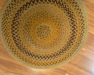 #69 rag rug round l 26x $20.00