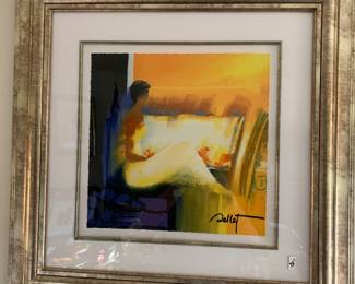 #175 signed cruise painting of lady Sellet $75.00
