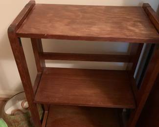#73 2 shelf wood 18x9x29 $25.00