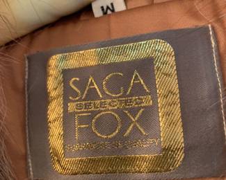 #47 sega fox fur coat made usa size med $100.00