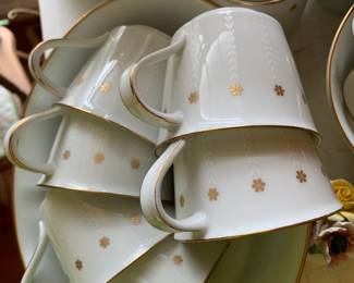#136 Noritake Victoria 94 piece China with gold stars $250.00