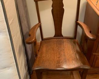 #31 wood arm chair $75.00