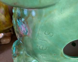 #104 Armel vintage ceramic frog figuine larg $49.00