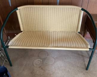 #101 pastic 48 inch loveseat $75.00