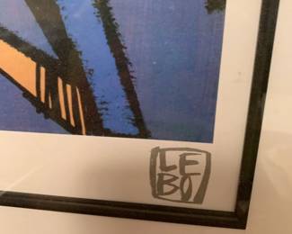 #93 Reprocuction LEBO print framed 20x31 $75.00