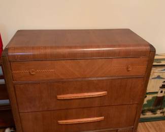 #41 waterfall midcentury chest of drawers 42x18x36 3 drawer $120.00