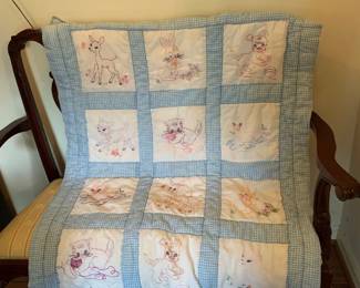 #15 embrody baby quilt 33x52 $65.00