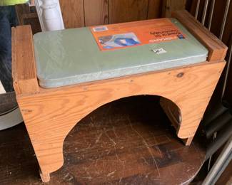 #116 handmade garden stool 21x9x18 $20.00