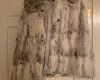 #48 dinoricco rabbit fur jacket size med $45.00