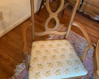 #1 Jefferson wood work dining table with 1 leaf and 6 chairs 60-72x41x39 $220.00