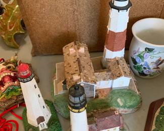 #151 Harbor light house statues set of 2 $20.00
