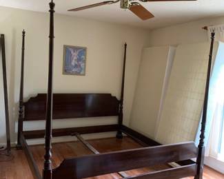 #4 4 post king bed $175.00