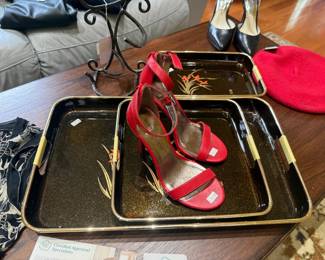 Decorative Vtg Trays, Women's Shoes 