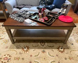 Wooden Coffee Table, Trays, Women's Clothing
