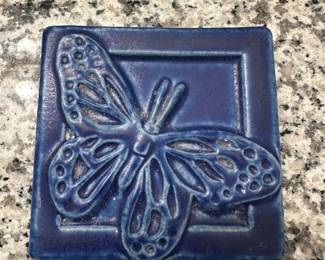 Pewabic Butterfly Tile $40