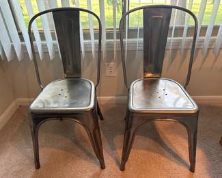 Pair of Industrial Chairs $60