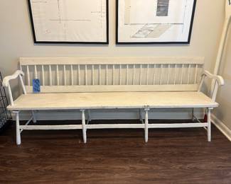 Antique French Farm bench 84" long$350 e