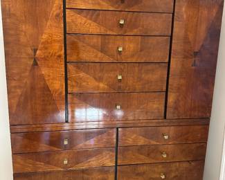 Henredon Burl Wood Chest $500